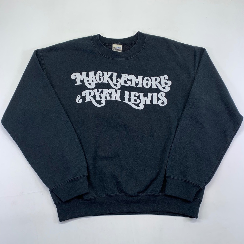 Macklemore & Ryan Lewis World‎ Tour 2013 Crewneck Sweatshirt Mens Medium